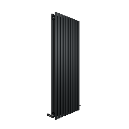 H1600mm x W590mm Oval Panel Anthracite Vertical Designer Radiator