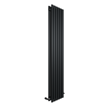 H1800mm x W354mm Oval Panel Anthracite Vertical Designer Radiator