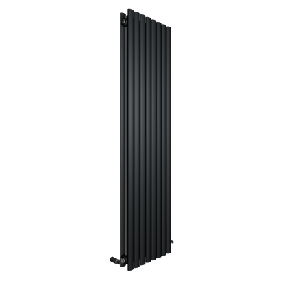 H1800mm x W472mm Oval Panel Anthracite Vertical Designer Radiator