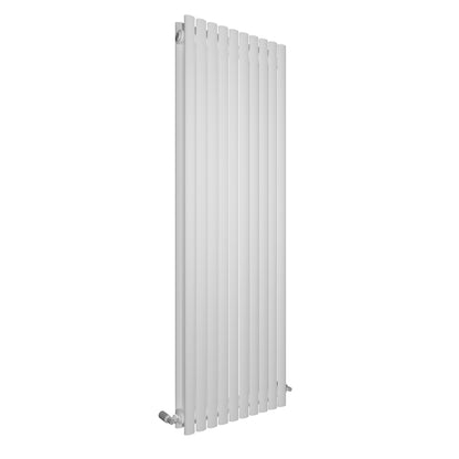 H1800mm x W590mm Oval Panel White Vertical Designer Radiator