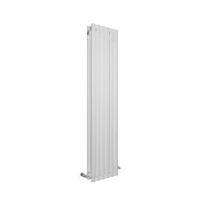 H1600mm x W354mm Oval Panel White Vertical Designer Radiator