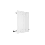 H600mm x W1416mm Oval Panel White Horizontal Designer Radiator