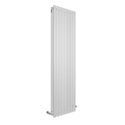 H1800mm x W472mm Oval Panel White Vertical Designer Radiator